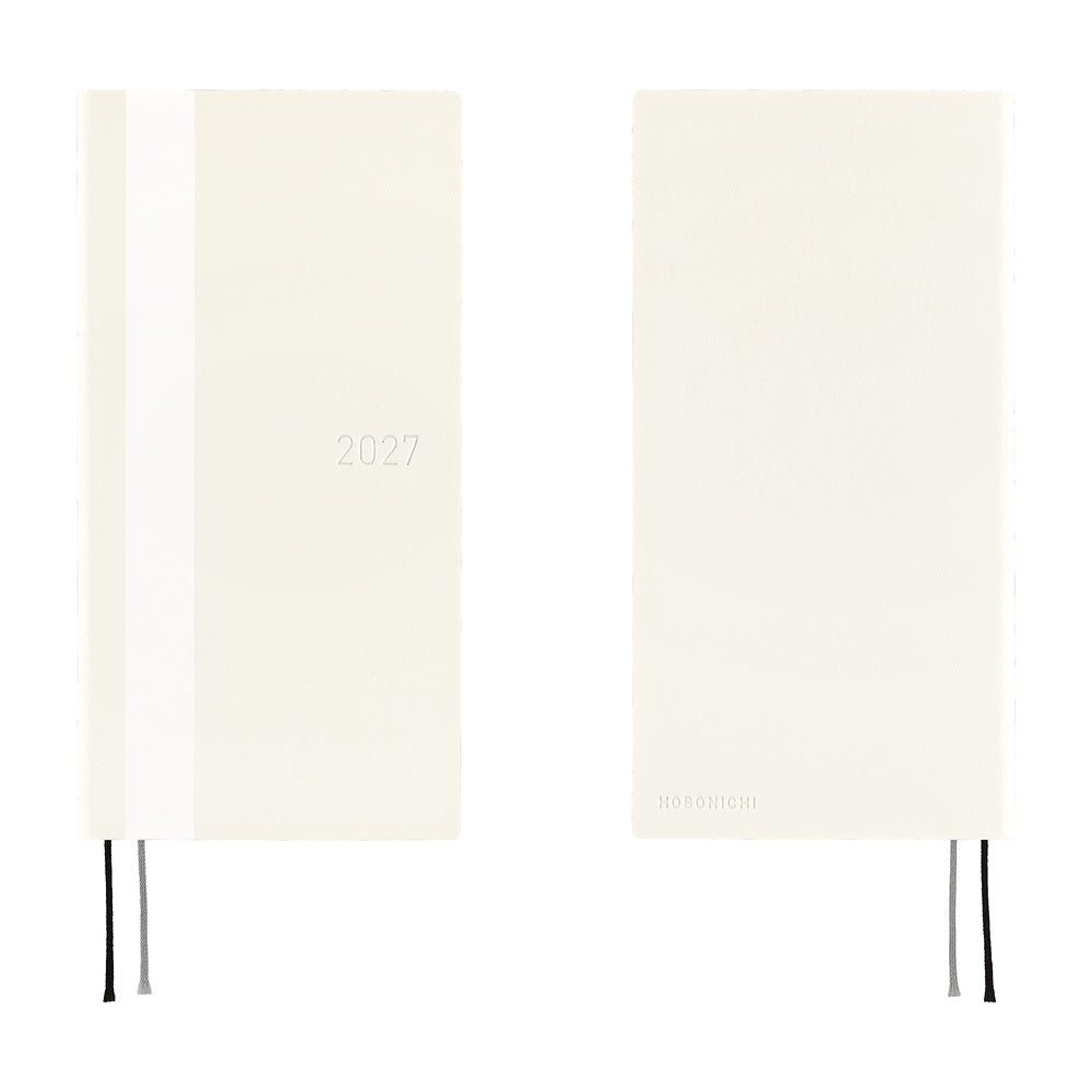 Hobonichi - Weeks White Line: Ivory - 2027 - 8 - Hobonichi Techo - Tidformera