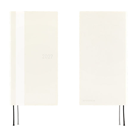 Hobonichi - Weeks White Line: Ivory - 2027 - 8 - Hobonichi Techo - Tidformera