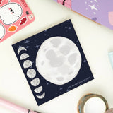 Illustrated Notepad - Moon Phases - 2 - My Sweet Paper Card - Tidformera