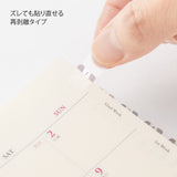 Index Chiratto Stickers - Number Gray - 3 - Midori - Tidformera