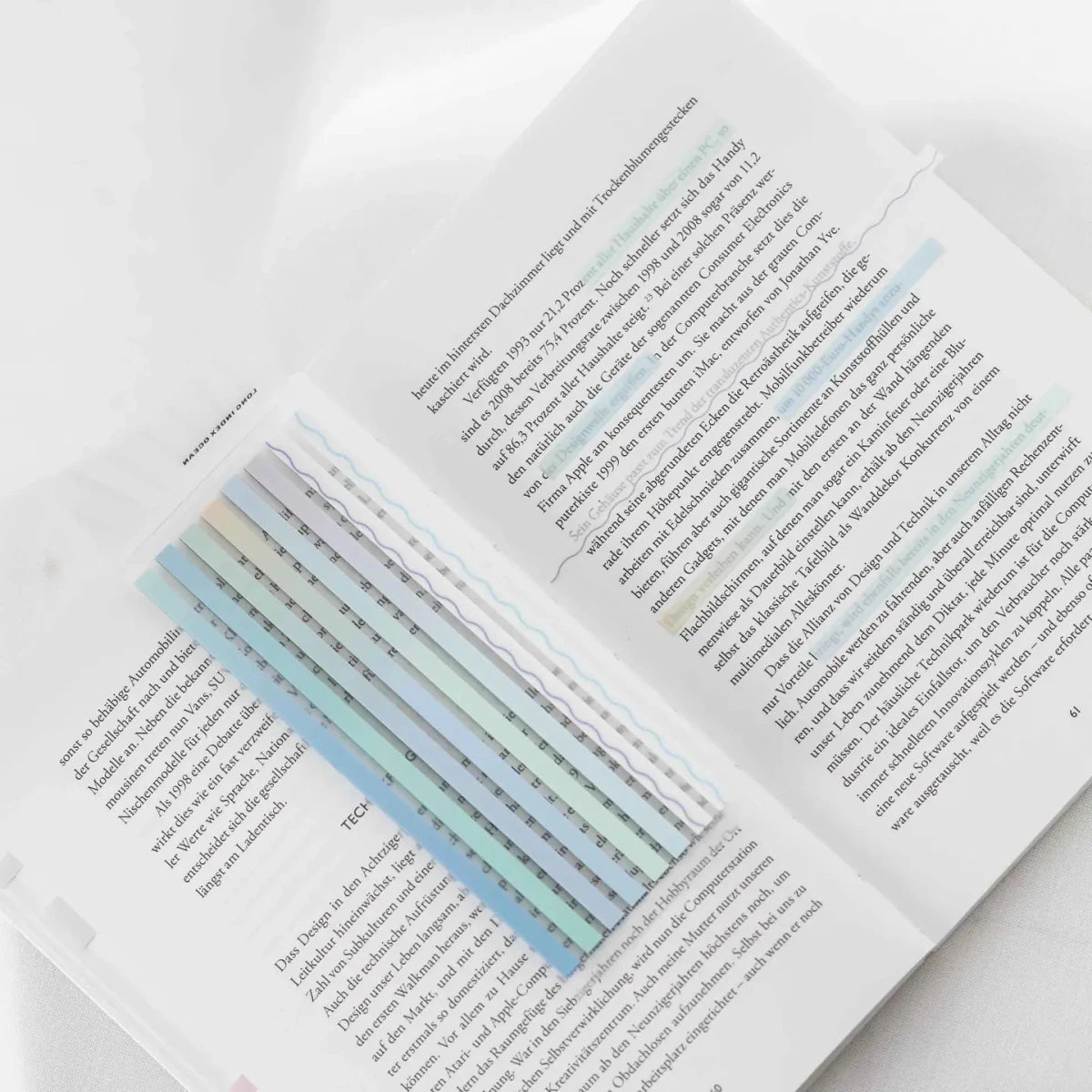 Index Highlighter Sticky notes - Sky Light Blue - 2 - Ordinate - Tidformera