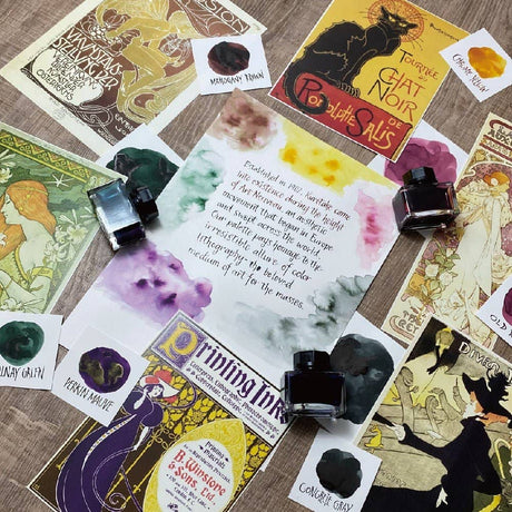 Ink café Art nouveau color ink