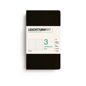 Jottbook Skrivhäften - Dotted 3-pack A6 - Black - 1 - Leuchtturm1917 - Tidformera