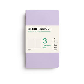 Jottbook Skrivhäften - Dotted 3-pack A6 - Lilac - 1 - Leuchtturm1917 - Tidformera