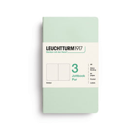 Jottbook Skrivhäften - Dotted 3-pack A6 - Mint Green - 1 - Leuchtturm1917 - Tidformera