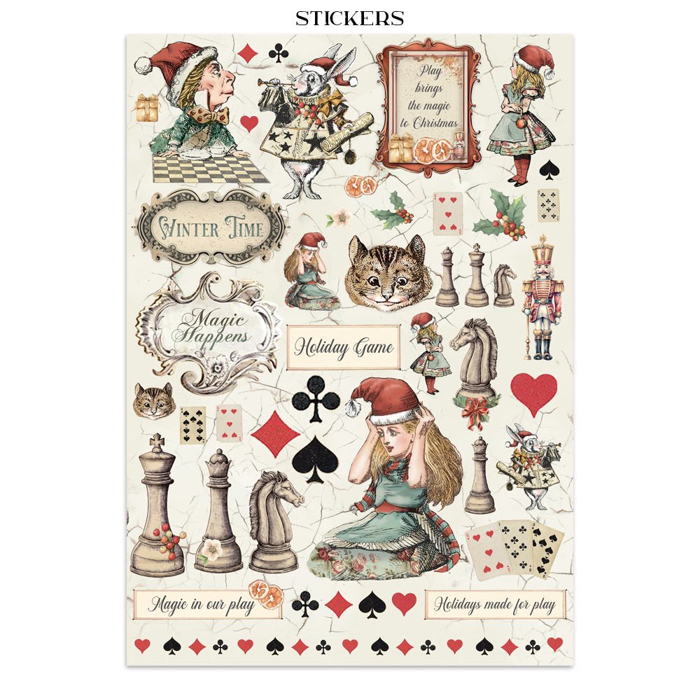 Junk Journal - Alice in Christmas - 5 - Stamperia - Tidformera