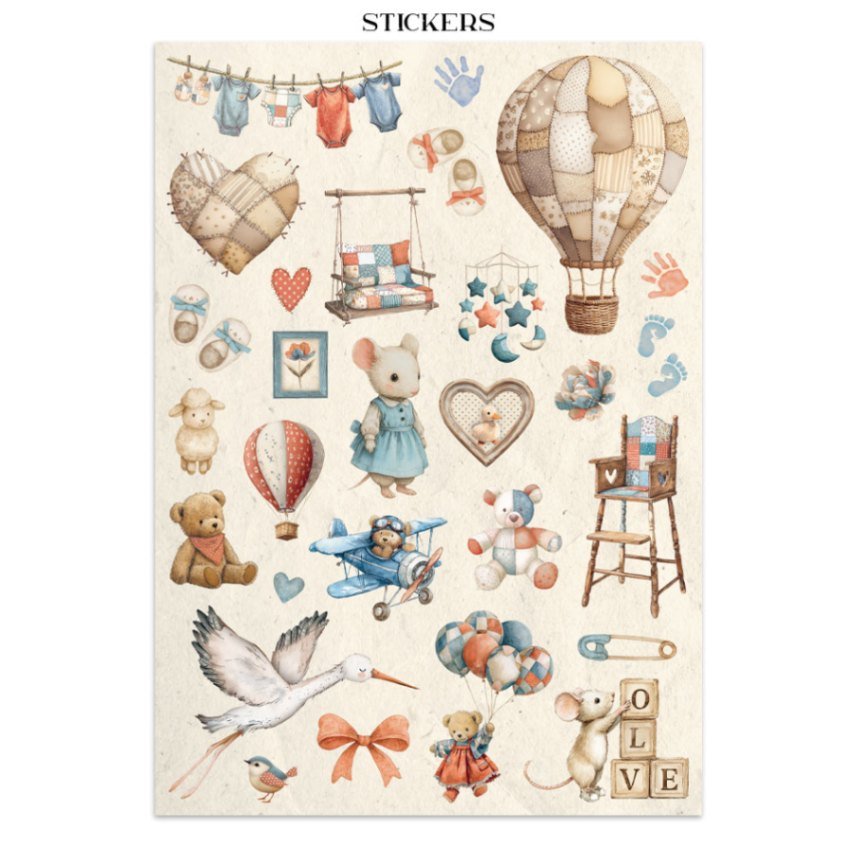Junk Journal - Baby - 14 - Stamperia - Tidformera
