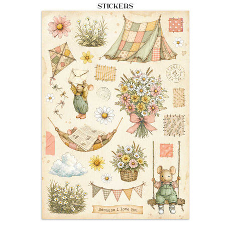 Junk Journal - Cozy Family - 14 - Stamperia - Tidformera