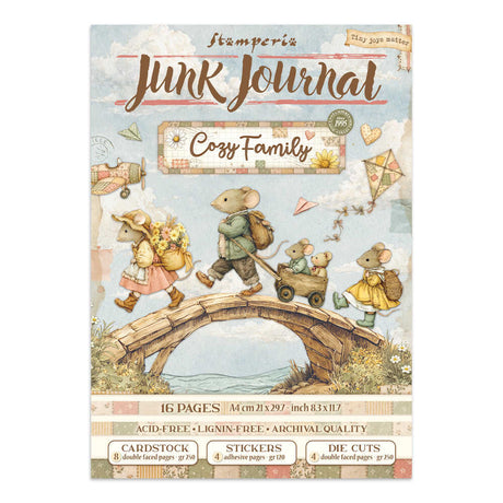 Junk Journal - Cozy Family - 1 - Stamperia - Tidformera