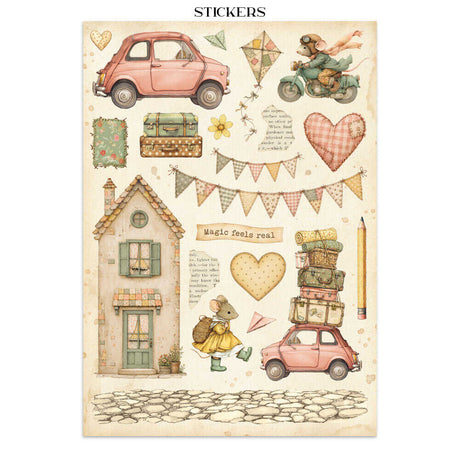 Junk Journal - Cozy Family - 2 - Stamperia - Tidformera