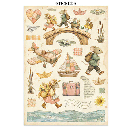 Junk Journal - Cozy Family - 15 - Stamperia - Tidformera