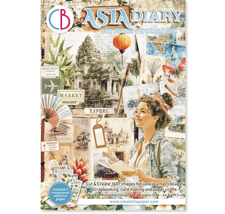 Junk Journal & Ephemera book - Asia Diary - 1 - Ciao Bella - Tidformera