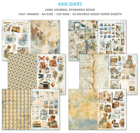 Junk Journal & Ephemera book - Asia Diary - 2 - Ciao Bella - Tidformera