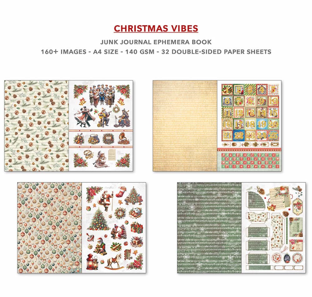 Junk Journal & Ephemera book - Christmas Vibes - 4 - Ciao Bella - Tidformera
