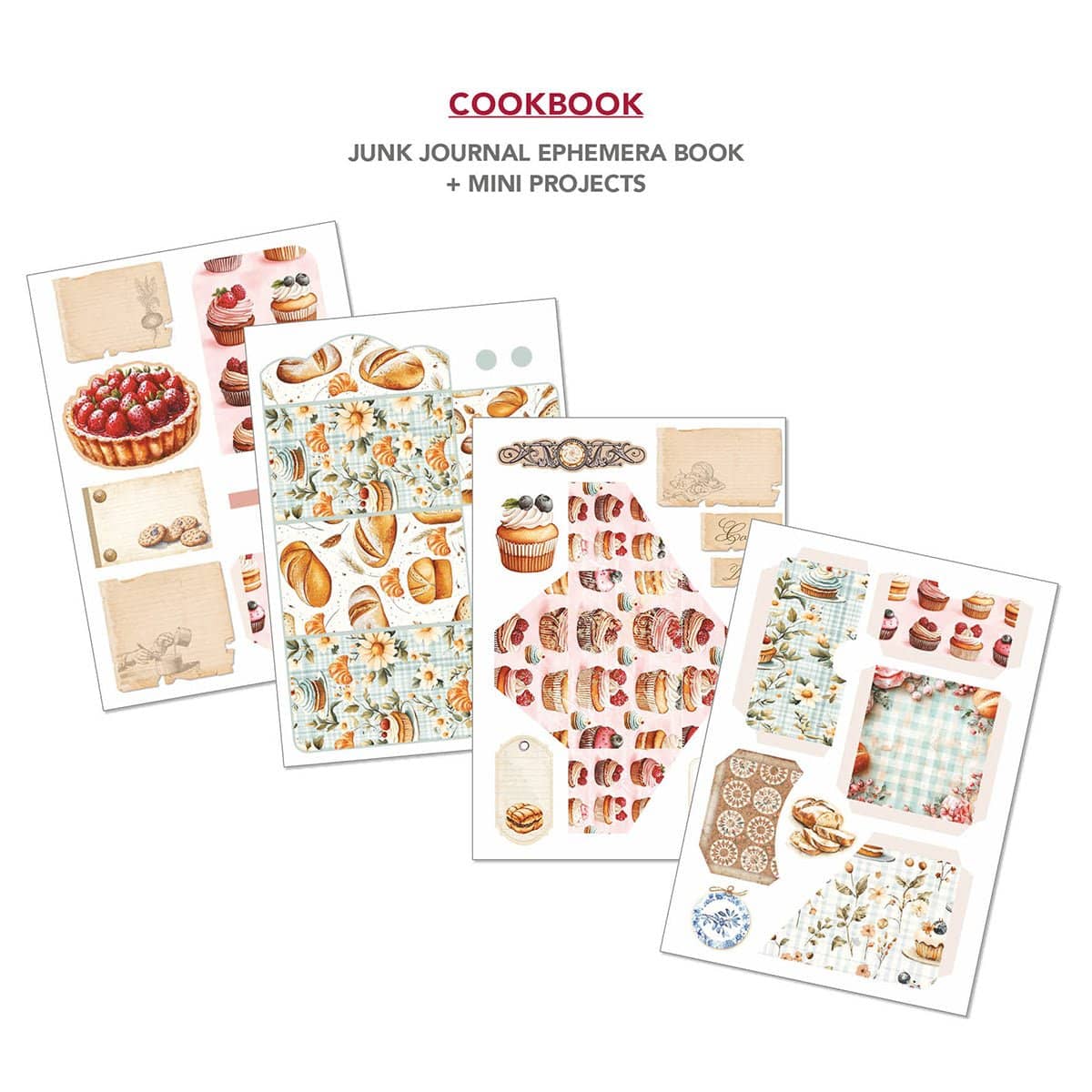 Junk Journal & Ephemera book - CookBook - 6 - Ciao Bella - Tidformera