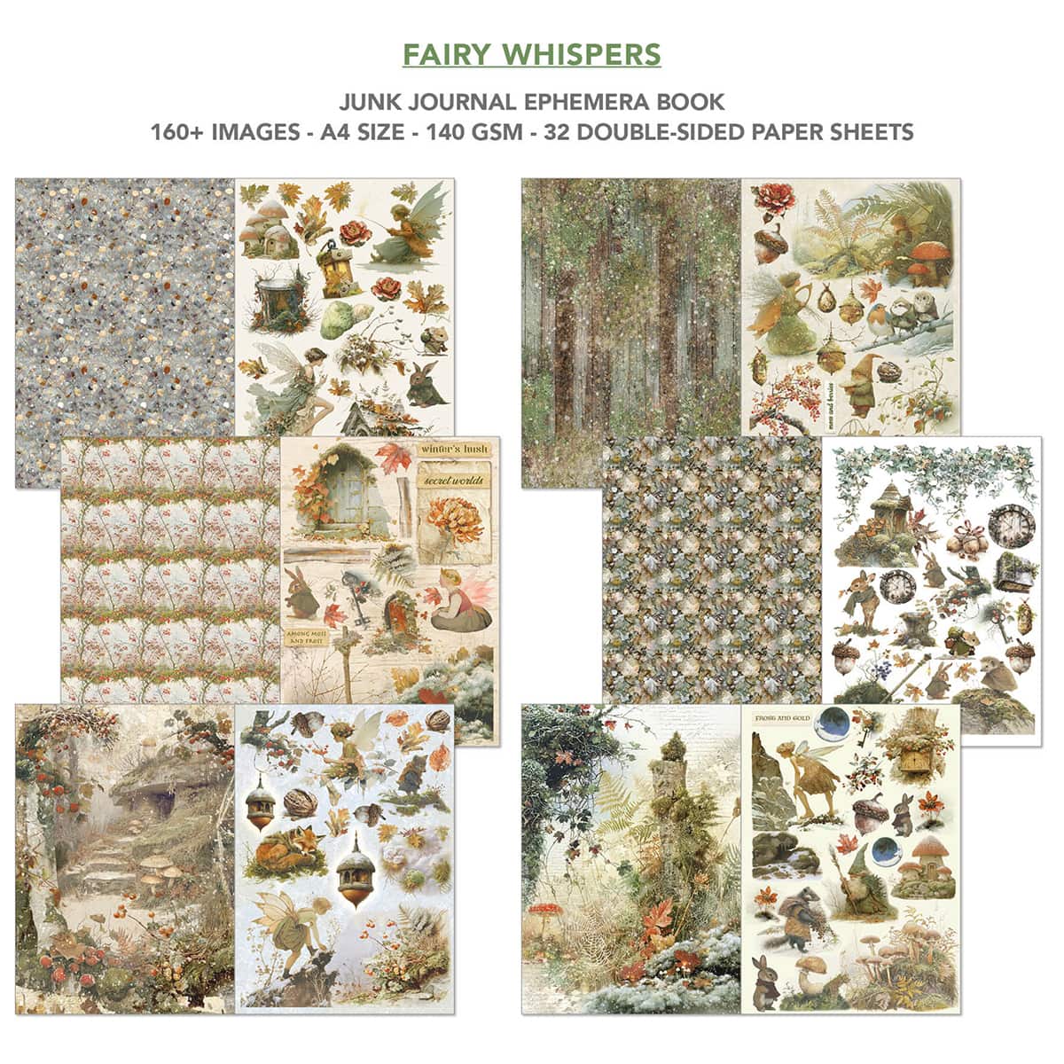 Junk Journal & Ephemera book - Fairy Whispers - 2 - Ciao Bella - Tidformera