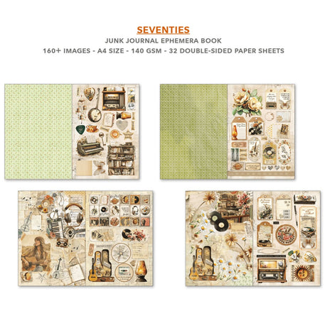 Junk Journal & Ephemera book - Seventies - 6 - Ciao Bella - Tidformera