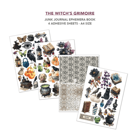 Junk Journal & Ephemera book - The Witch's grimoire - 5 - Ciao Bella - Tidformera