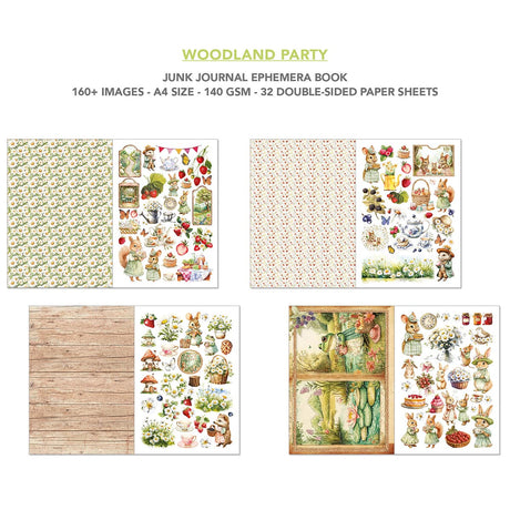 Junk Journal & Ephemera book - Woodland Party - 5 - Ciao Bella - Tidformera