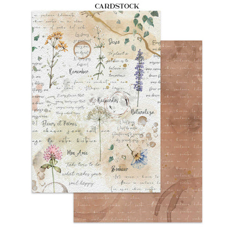 Junk Journal - Flowers and Poems - 8 - Stamperia - Tidformera