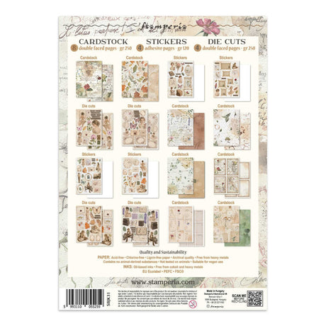 Junk Journal - Flowers and Poems - 18 - Stamperia - Tidformera