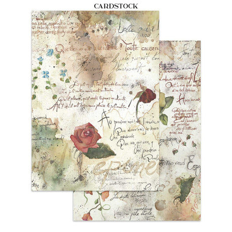 Junk Journal - Flowers and Poems - 2 - Stamperia - Tidformera