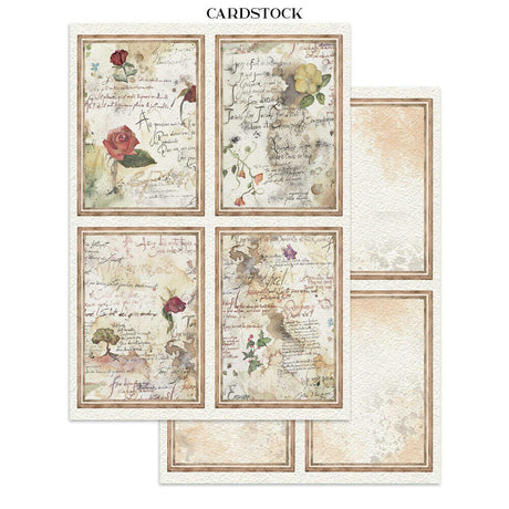 Junk Journal - Flowers and Poems - 13 - Stamperia - Tidformera