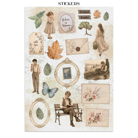 Junk Journal - Flowers and Poems - 10 - Stamperia - Tidformera