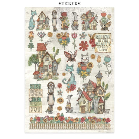 Junk Journal - Furry Friends - 10 - Stamperia - Tidformera