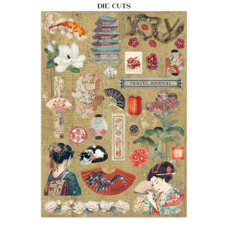 Junk Journal - Oriental Garden - 6 - Stamperia - Tidformera