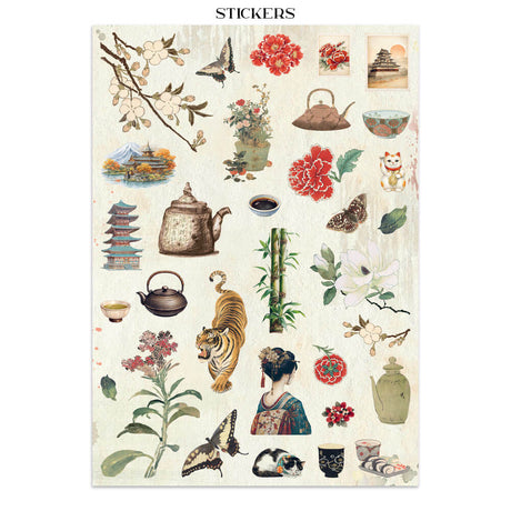 Junk Journal - Oriental Garden - 4 - Stamperia - Tidformera