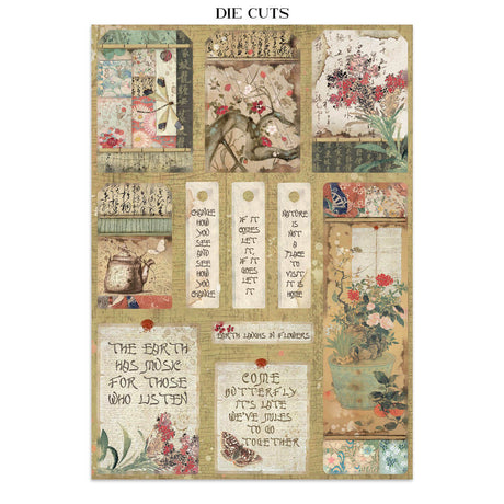 Junk Journal - Oriental Garden - 7 - Stamperia - Tidformera