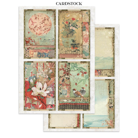 Junk Journal - Oriental Garden - 17 - Stamperia - Tidformera