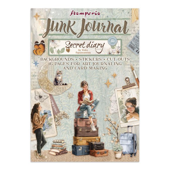 Junk Journal - Secret diary - 1 - Stamperia - Tidformera