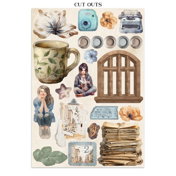 Junk Journal - Secret diary - 27 - Stamperia - Tidformera