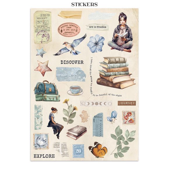 Junk Journal - Secret diary - 19 - Stamperia - Tidformera