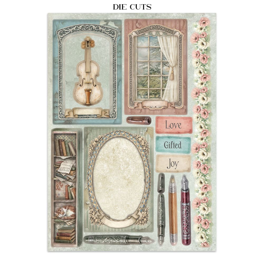 Junk Journal - Symphony - 18 - Stamperia - Tidformera
