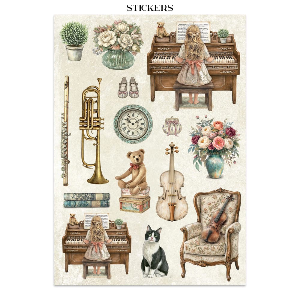 Junk Journal - Symphony - 9 - Stamperia - Tidformera