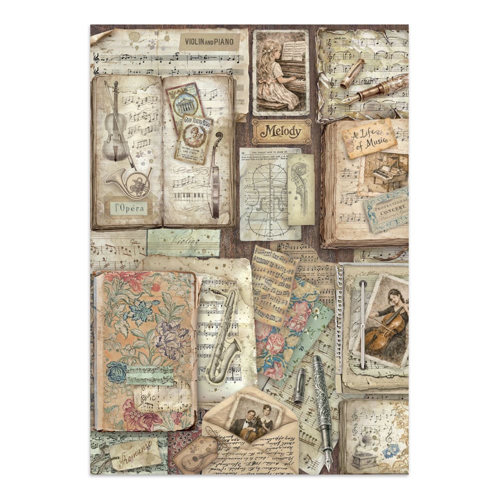 Junk Journal - Symphony - 20 - Stamperia - Tidformera