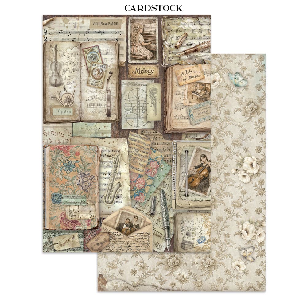 Junk Journal - Symphony - 19 - Stamperia - Tidformera