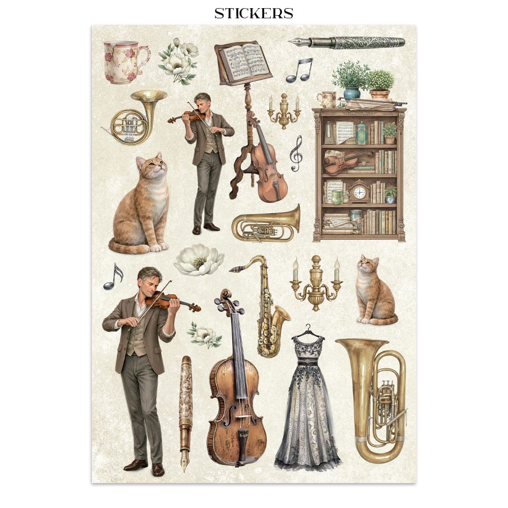 Junk Journal - Symphony - 10 - Stamperia - Tidformera