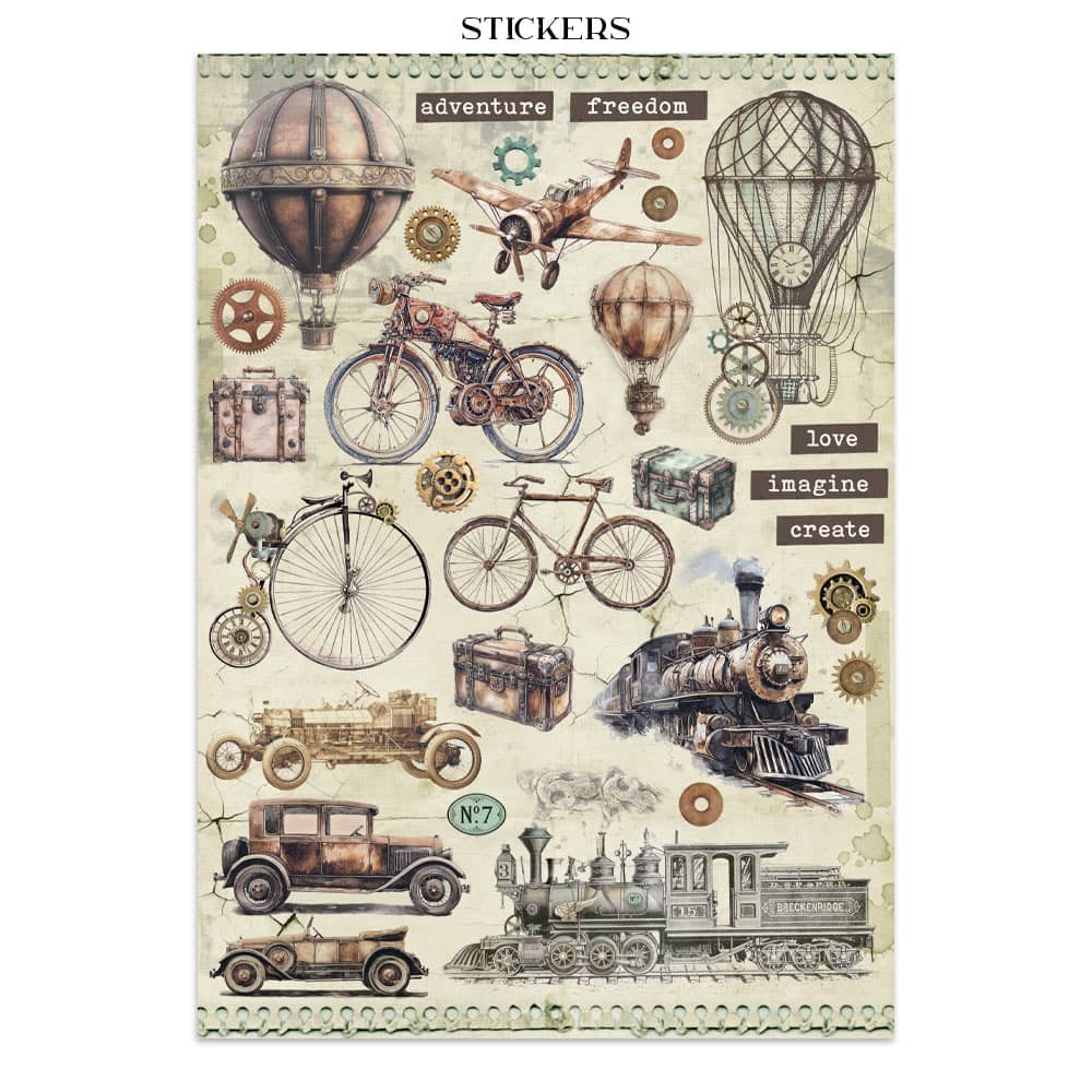 Junk Journal - Voyages Fantastiques - 10 - Stamperia - Tidformera