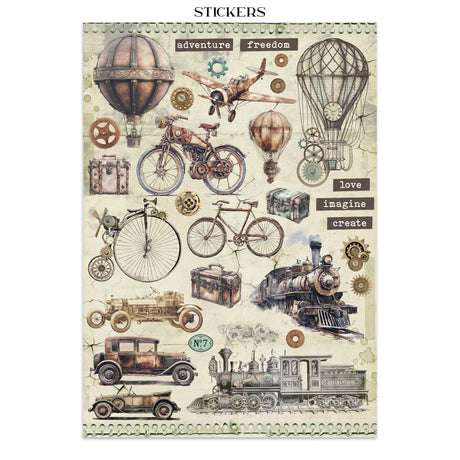 Junk Journal - Voyages Fantastiques - 10 - Stamperia - Tidformera