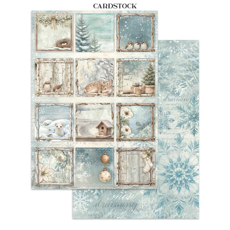 Junk Journal - White Christmas - 20 - Stamperia - Tidformera