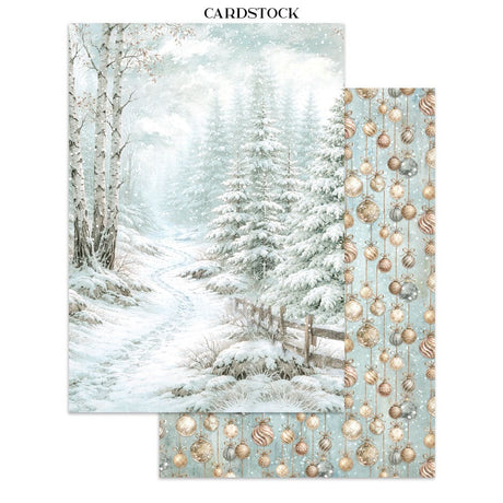 Junk Journal - White Christmas - 6 - Stamperia - Tidformera