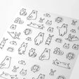 Kalenderstickers Djurtema - Forest animals - 1 - Midori - Tidformera