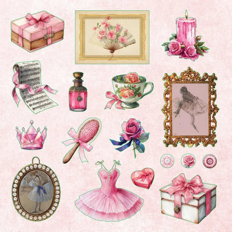 La Petite Coquette Sticker Book - 6 - Peter Pauper Press - Tidformera