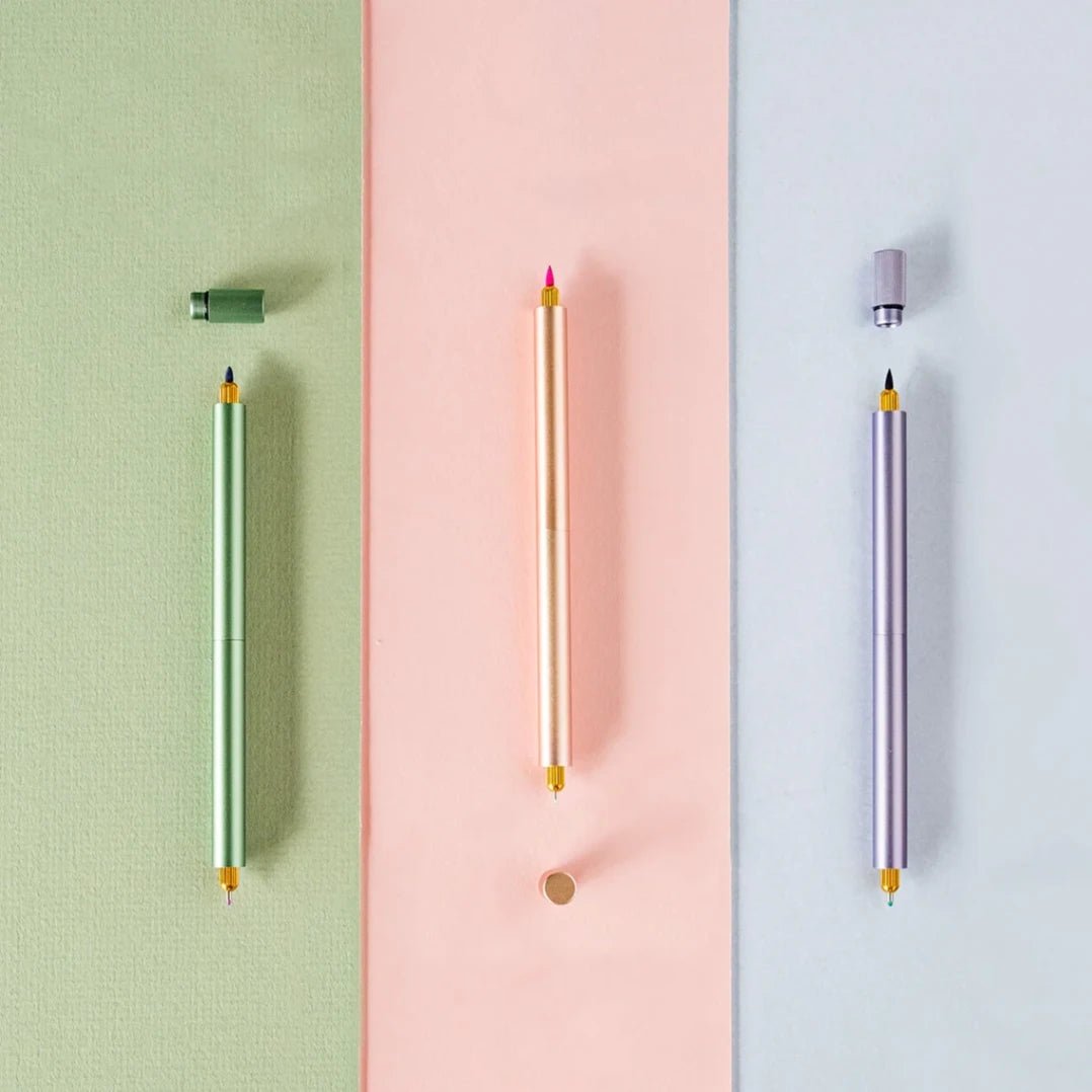 Lumos Pro Refillable Multi - Tip Pen - Duo Tip - Lilac - 5 - Tom's Studio - Tidformera