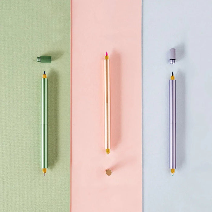 Lumos Pro Refillable Multi - Tip Pen - Duo Tip - Lilac - 5 - Tom's Studio - Tidformera