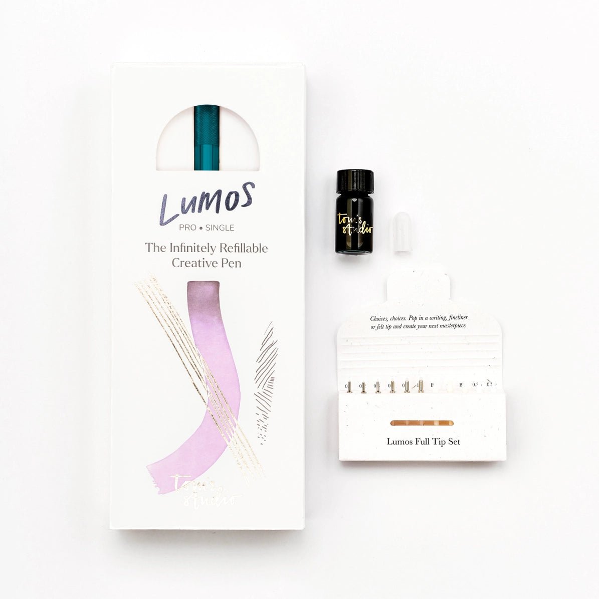 Lumos Pro Refillable Multi - Tip Pen - Single - Ivy - 2 - Tom's Studio - Tidformera